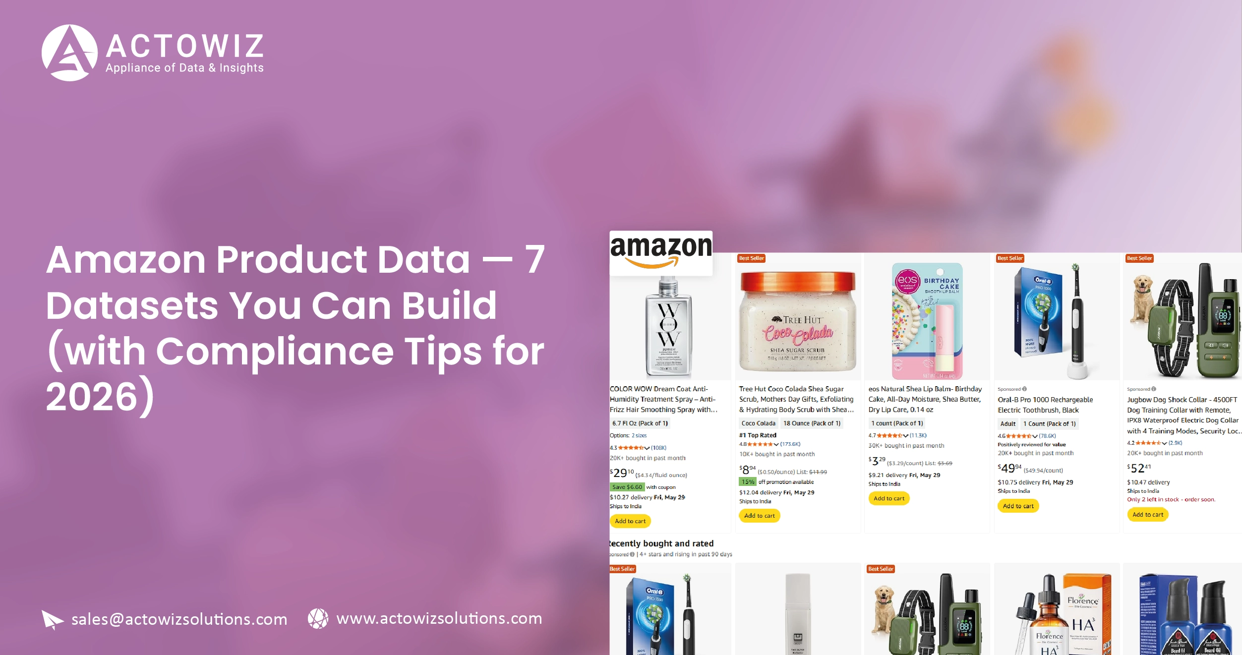 Amazon Product Data — 7 Datasets You Can Build (with Compliance Tips for 2026)